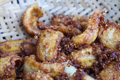 Close-up of seafood in plate