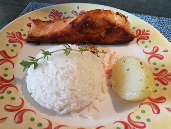 Close-up of food on plate