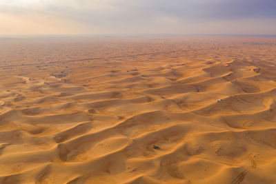 Scenic view of desert against sky