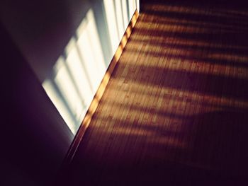 Close-up view of blinds