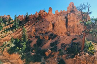 View of rock formations