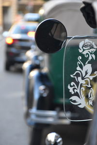 Close-up of vintage car