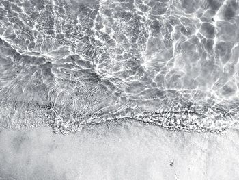 High angle view of rippled water in swimming pool