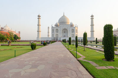 View of historical building against clear sky