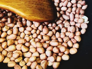 High angle view of coffee beans