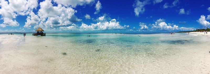 Panoramic view of sea against sky