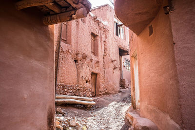 Low angle view of old building