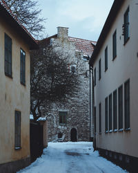 Buildings in winter