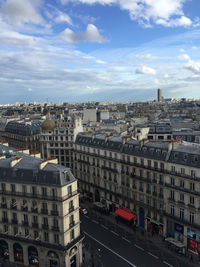 View of cityscape against the sky