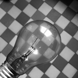 Close-up of illuminated street light