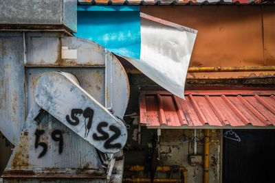 Graffiti on old abandoned building