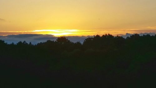 Scenic view of sunset