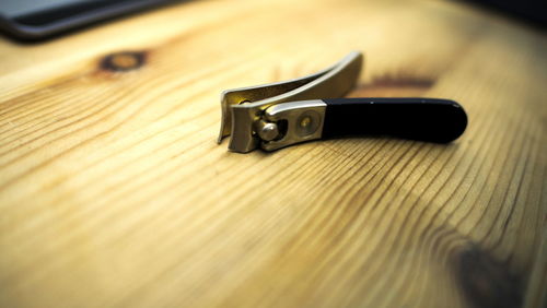 Close-up of sunglasses on table