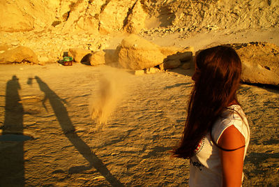 Tourists at beach