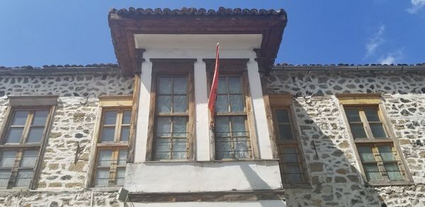 Low angle view of building against sky