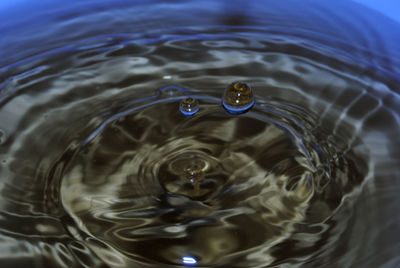 Close-up of rippled water