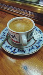 Close-up of coffee cup