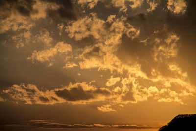 Scenic view of sky during sunset