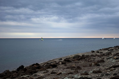 Scenic view of sea in russia