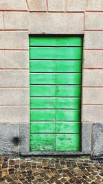 Close-up of closed door