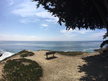 Scenic view of calm sea against sky