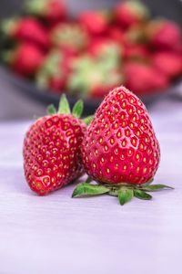Close-up of strawberries