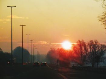 Road at sunset