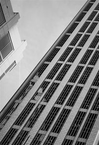 Low angle view of modern building against sky