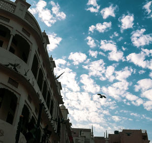 Low angle view of buildings against sky