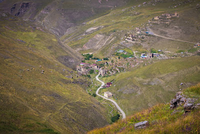 High angle view of landscape