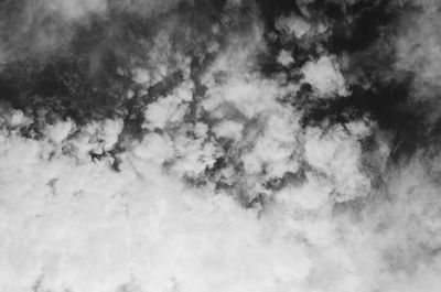 Low angle view of clouds in sky