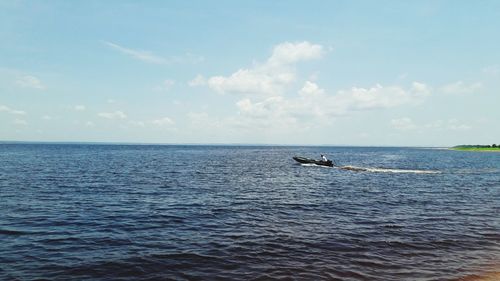 Scenic view of sea against sky