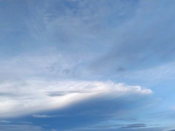 Low angle view of clouds in sky