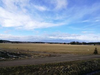 Field against sky