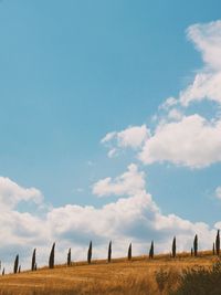 Scenic view of blue sky and clouds