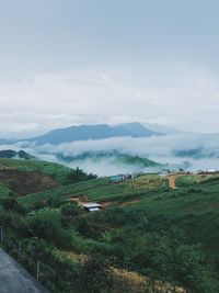 Scenic view of landscape against sky