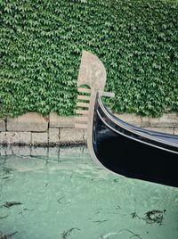 Boats moored on canal