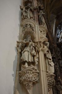 Low angle view of statue in temple