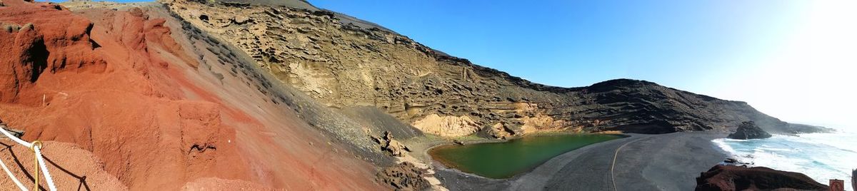 Panoramic view of mountain against sky