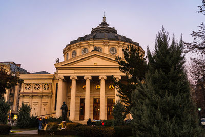 Low angle view of historical building against sky