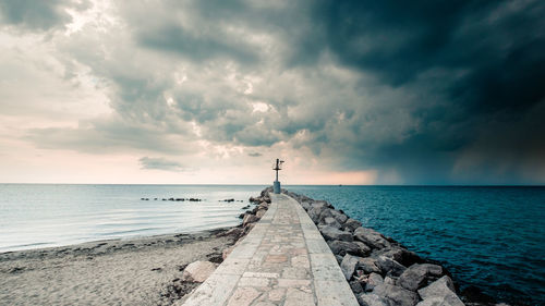 Scenic view of sea against sky