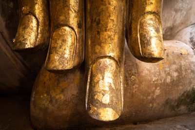 Close-up of buddha statue