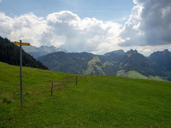 Scenic view of landscape against sky