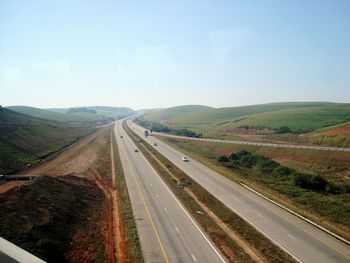 Road against sky