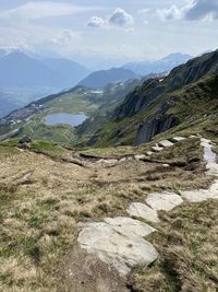 Hiking trail in switzerland 