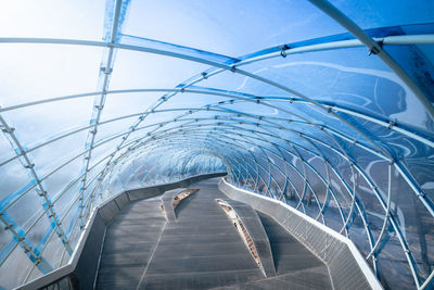 Tilt image of bridge over water