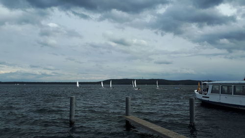 Scenic view of sea against sky