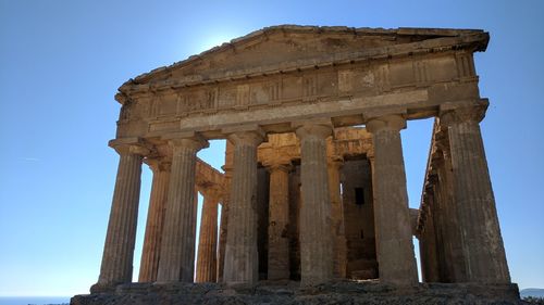 Low angle view of old ruins