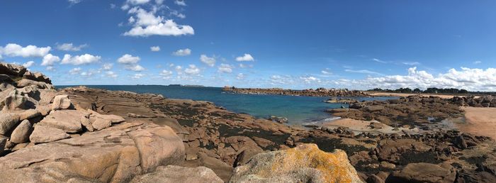 Panoramic view of sea against sky