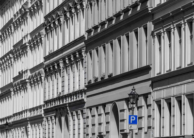 Low angle view of buildings in city